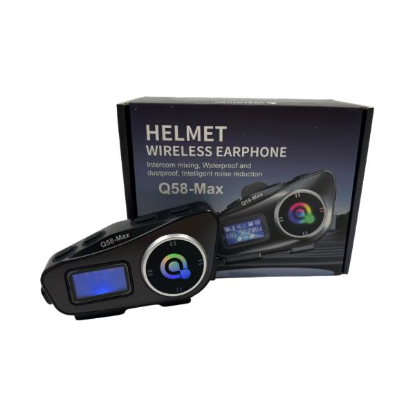 INTERCOMUNICADOR PARA MOTO Q58-MAX NEGRO