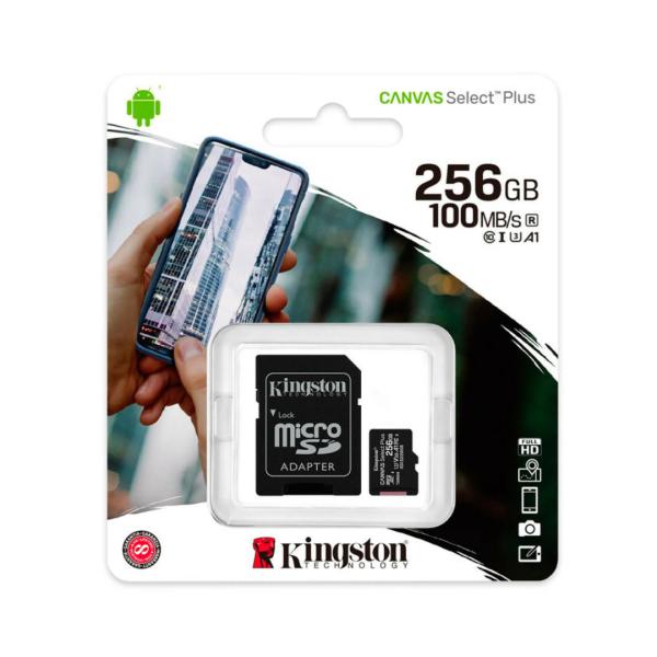 Memoria SD 256GB Kingston Blister Blanco