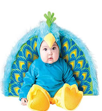 DISFRAZ DE PAVO REAL PARA BEBÉ 80cm 80cm