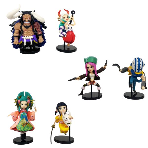 Mini Figuras One Piece – Set de 6 Personajes Wano (8-10,5cm)