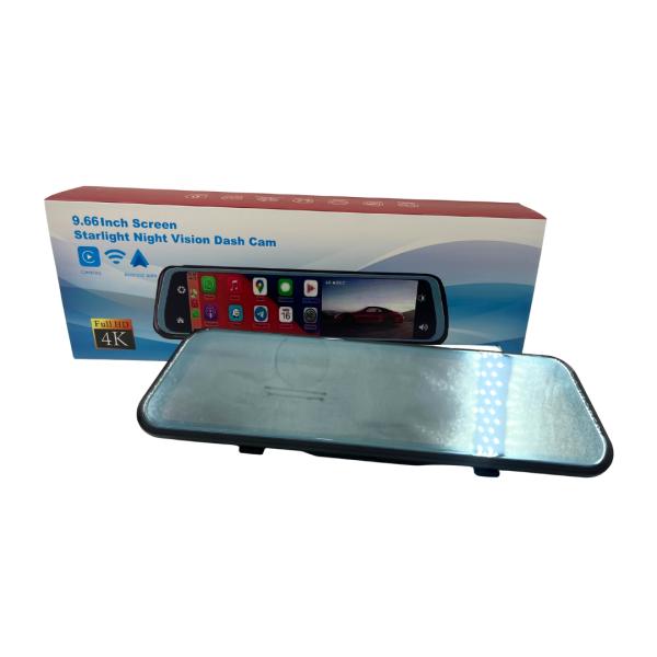 Espejo Retrovisor Con Camara Para Carro 9.66" Starlight Night Vision Dash