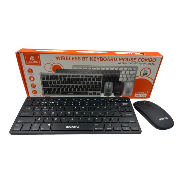 Teclado Para Computadora Jb-326 Modo Dual Bluetooth + 2.4G Negro