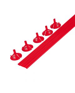Base Para Globo Plástica Estándar 36und Rojo