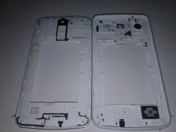 Flex Boton Encendido Lente Camara Timbre Lg K10 Blanco Blanco Con Marco