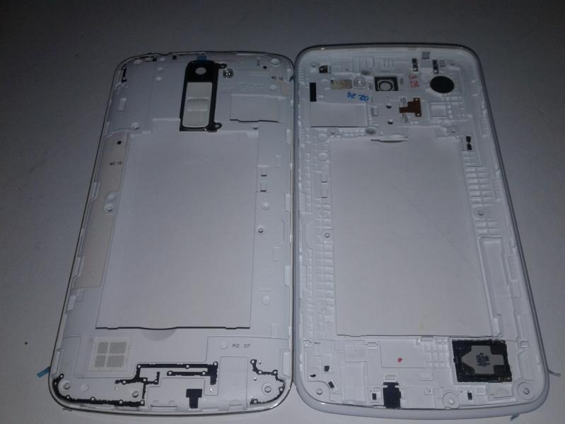 Flex Boton Encendido Lente Camara Timbre Lg K10 Blanco Blanco Con Marco