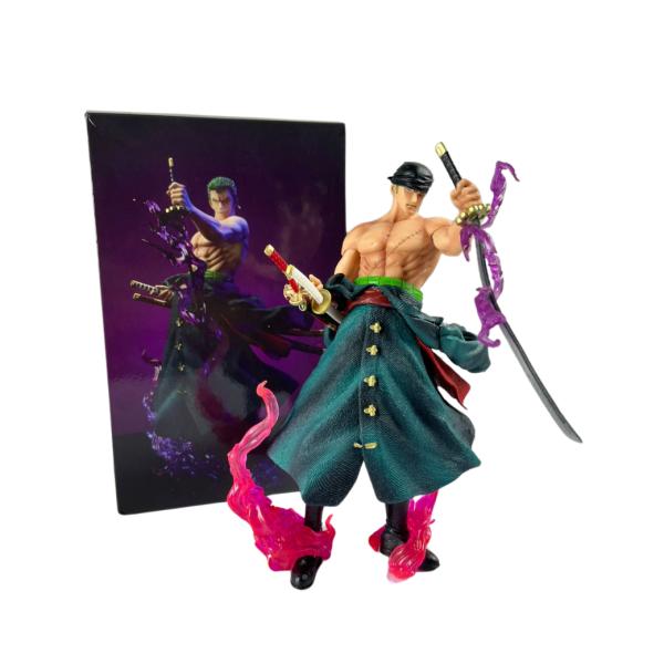Figura de Zoro con Fondo de Espadas – One Piece