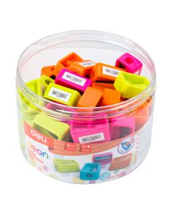 Sacapuntas Deli Plásticos Colores Surtidos
