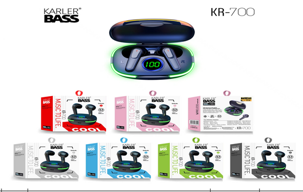 Audífonos True Wireless KR-700 Karler Negro