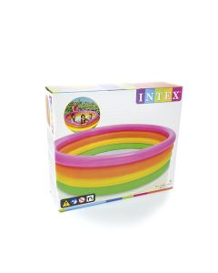 Piscina Plástica Intex Inflable Redonda 66x18pulg Multicolor