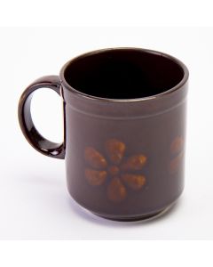 Jarra Porcelana Con Agarre 11oz Marrón