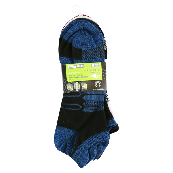 Calcetines Athletic Works Para Hombres Tobilleros - 6 Pares