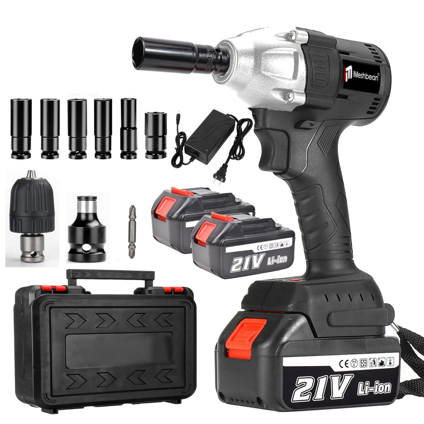 Llave de Impacto Inalámbrica 520NM Brushless con Dados