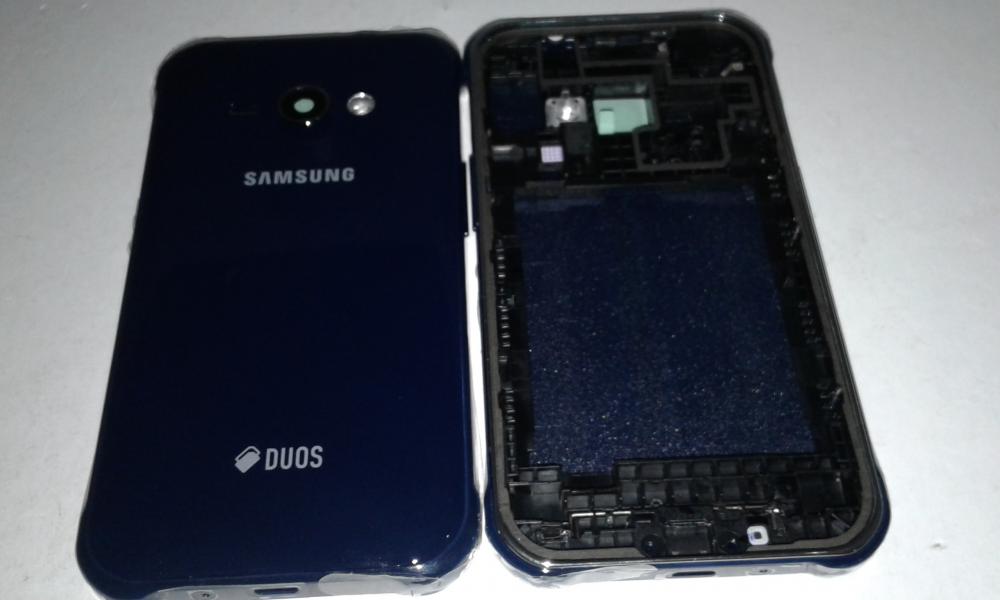 Tapa Samsung Galaxy J1 Ace J110 Azul Con Marco