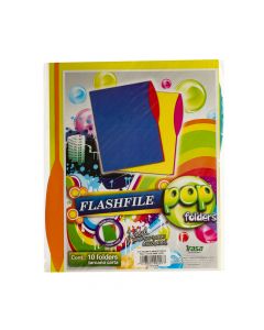 Folder Isfile Irasa Flash Pop Carta Colores Vivos 10und