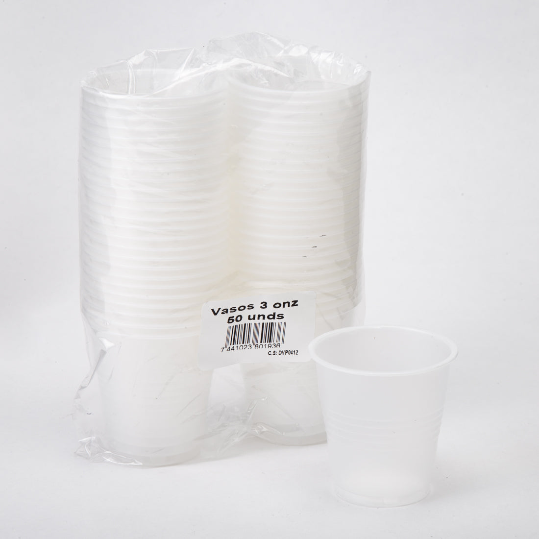 Vaso Plástico #3 50und