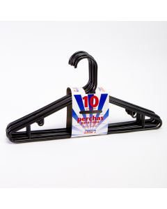 Gancho Home Pro Plástico Negro 10und
