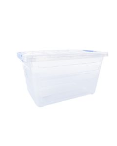 Caja Plástica Home Pro Transparente Aero Borde Color 24L