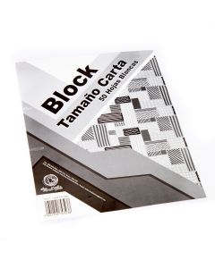 Block Tamaño Carta 50 Hojas Blancas