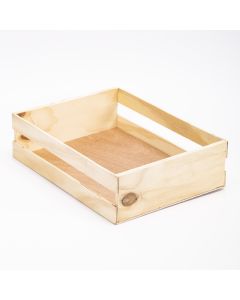 Caja Madera Tipo Rejas Abierta #4 9x23x24
