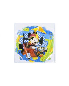 Letrero Cartón Disney Estampado Feliz Cumpleaños Mickey Mouse Sobre Ruedas