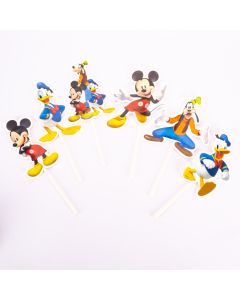 Topper Decorativo Cartón Carnival Estampado Mickey Mouse 6und