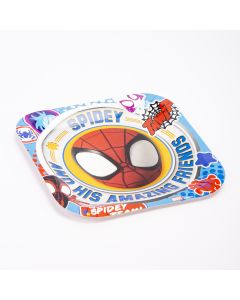 Plato Cartón Cuadrado 7pulg Spidey And His Amazing Friends