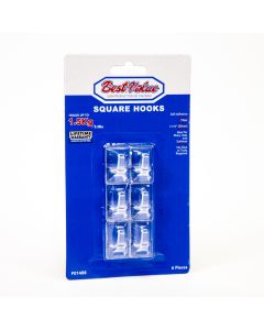 Gancho Adhesivo Trasnparente 30mm 6pzas