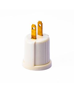 Porta Bombillo 125v-15a Blanco Hueso