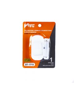 Alarma Plástica Para Puerta/ventana 3x1.5v Blanco