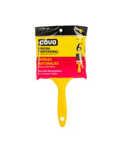 Brocha Plástica Cerda Natural 6pulg 15cm Amarilla