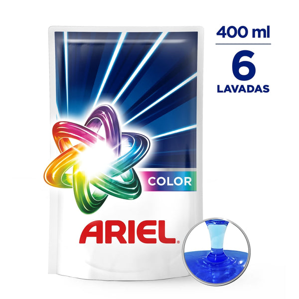 Detergente Ariel Líquido Color 6 Lavadas - 400 Ml