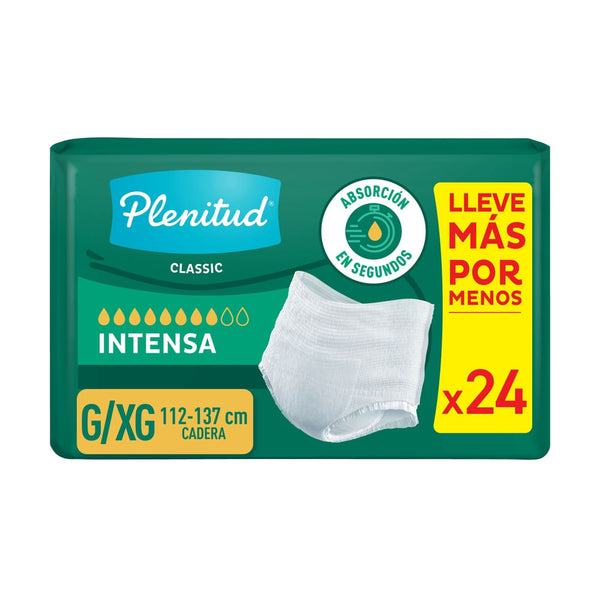Pants Desechables Para Adulto Plenitud Classic G/xg - 24 Unidades