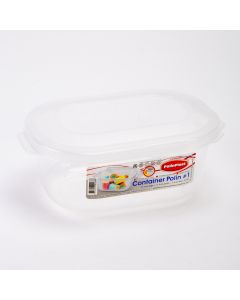 Recipiente Plástico C/tapa Presión 0.8l
