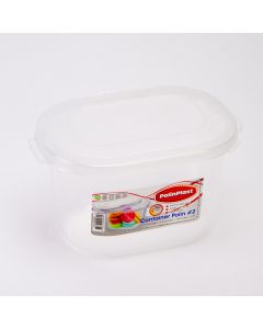 Recipiente Plástico C/tapa Presión 1.2l