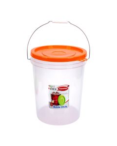 Balde Plástico Con Tapa 20L