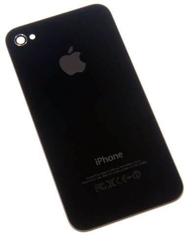 Tapa Iphone 4G Negra Sin Marco