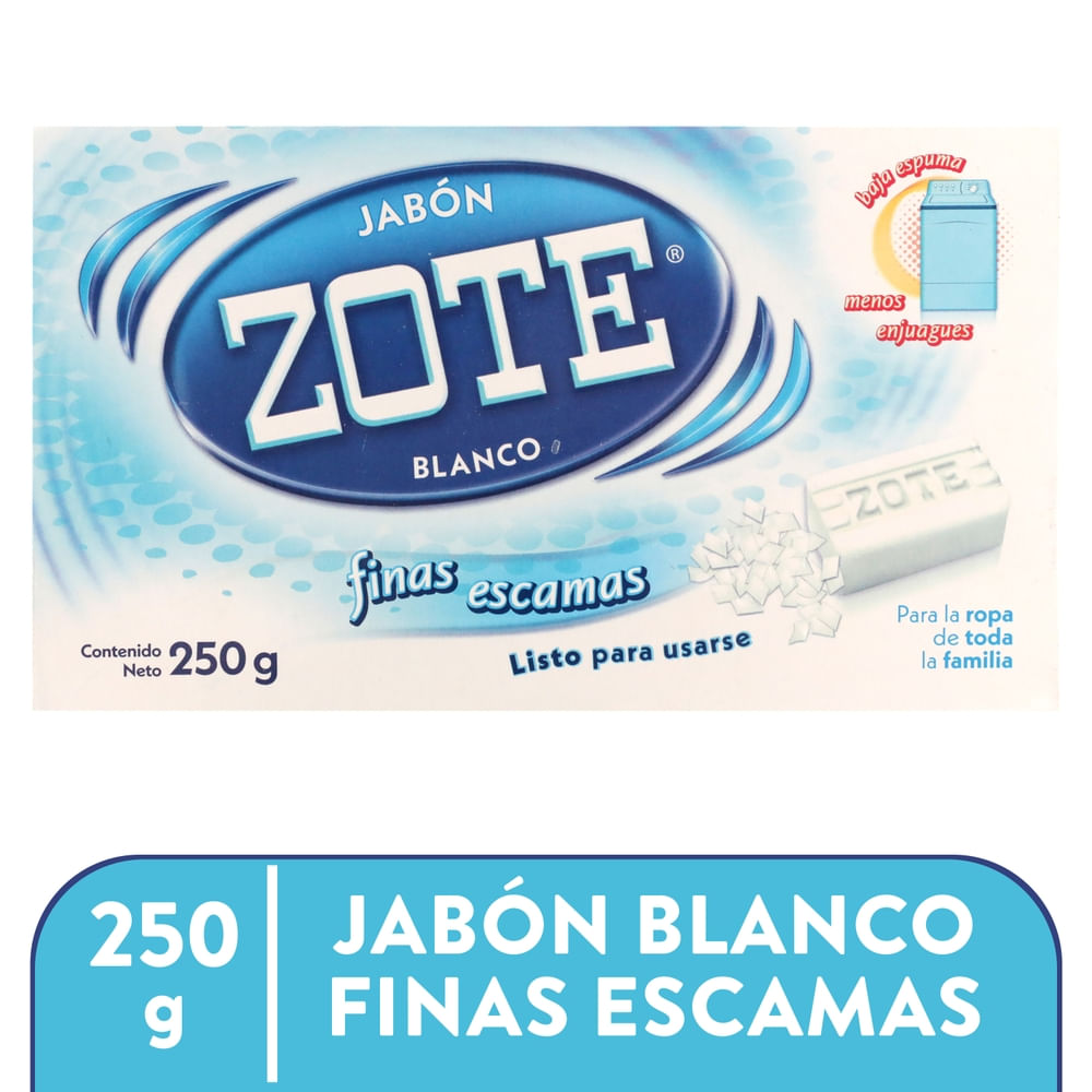 Jabón Zote Blanco Finas Escamas - 250 G