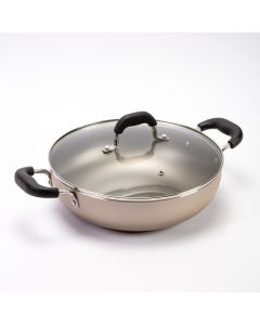 Wok Aluminio Brinox 28x8cm 3.55l Antiadherente Beige