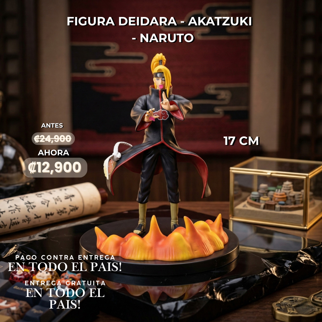 FIGURA DEIDARA - AKATZUKI 17 cm - Naruto