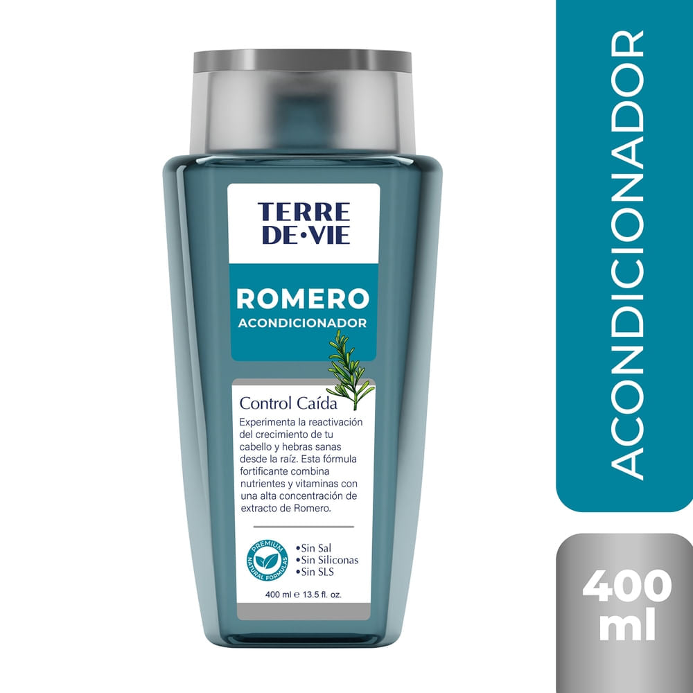 Acondicionador Romero Terre De Vie Control Caída - 400 Ml