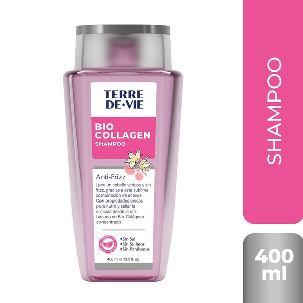 Shampoo Bio Collagen Terre De Vie Anti-frizz - 400 Ml