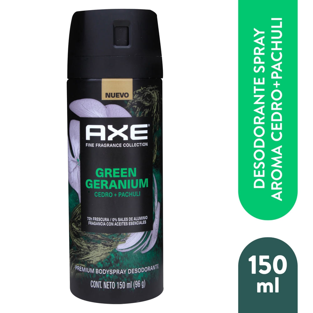 Desodorante Spray Axe Green Geranium - 150 Ml
