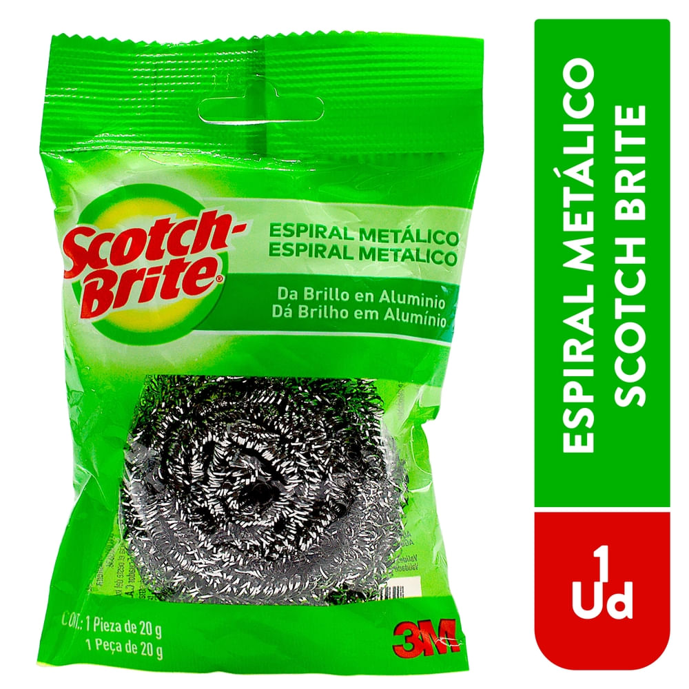 Espiral Metálica Scotch Brite Limpieza Pesada - 1 Ud