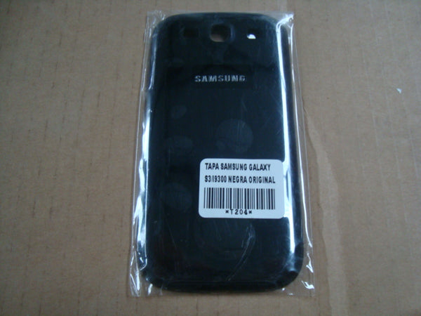 Tapa Samsung Galaxy S3 I9300 Negra Sin Marco
