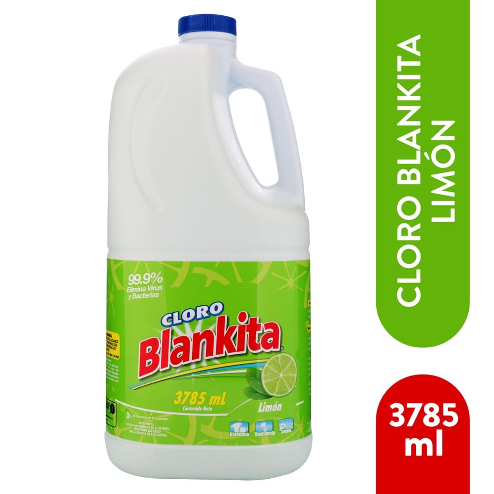 Cloro Blankita Limón Galón - 3785 Ml