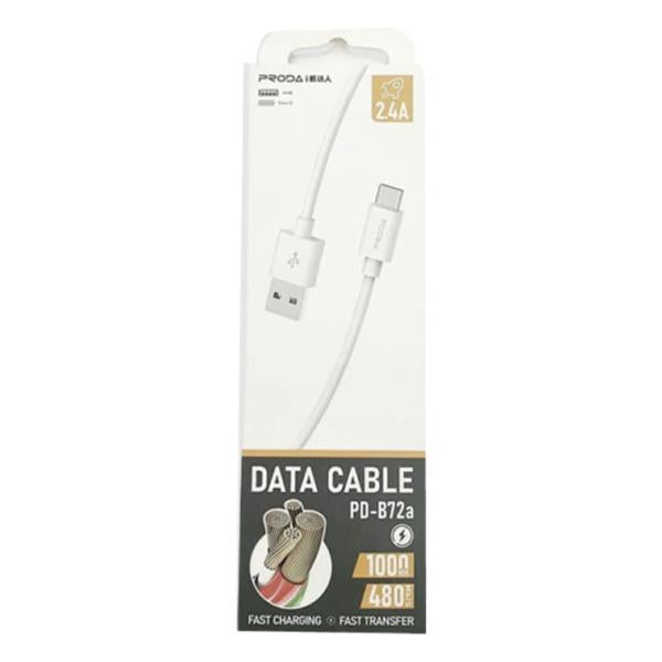 Cable Usb Micro Modelo Pd-B72 1M Proda Blanco