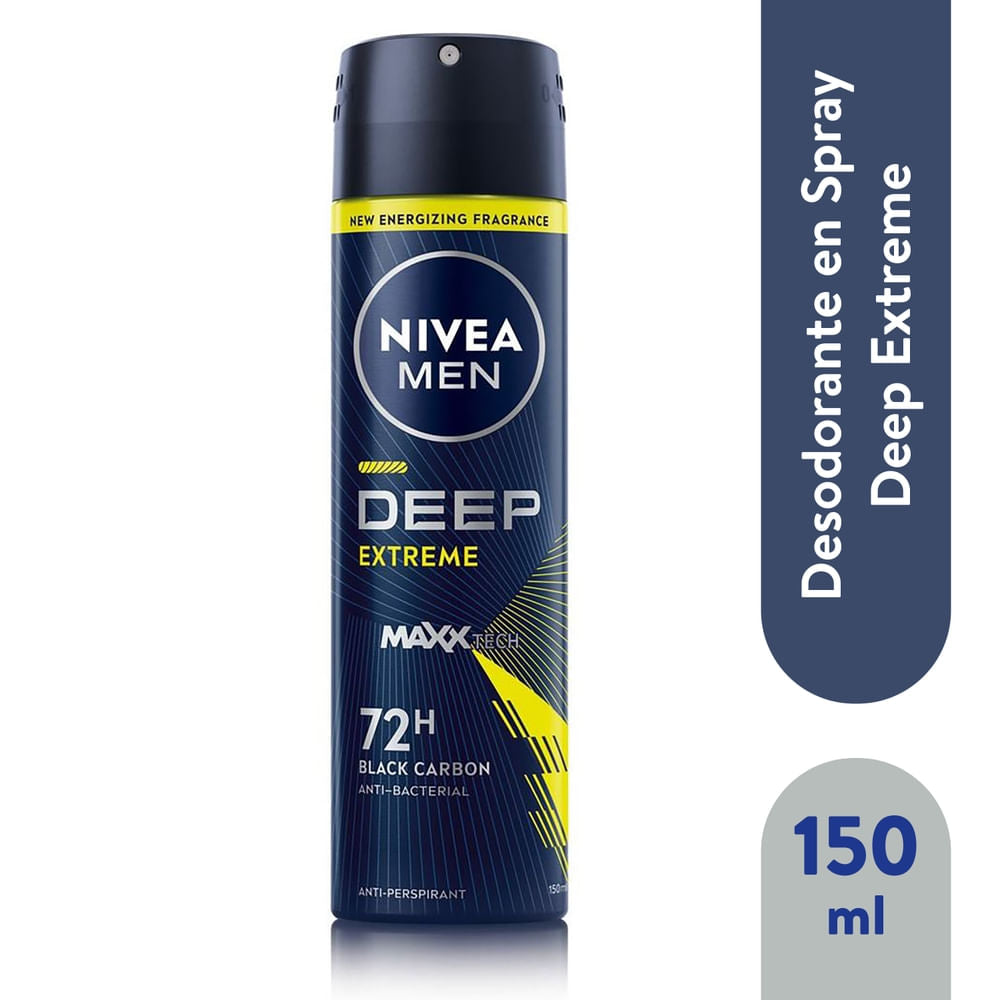 Desodorante Nivea Men Spray Deep Extreme - 150 Ml