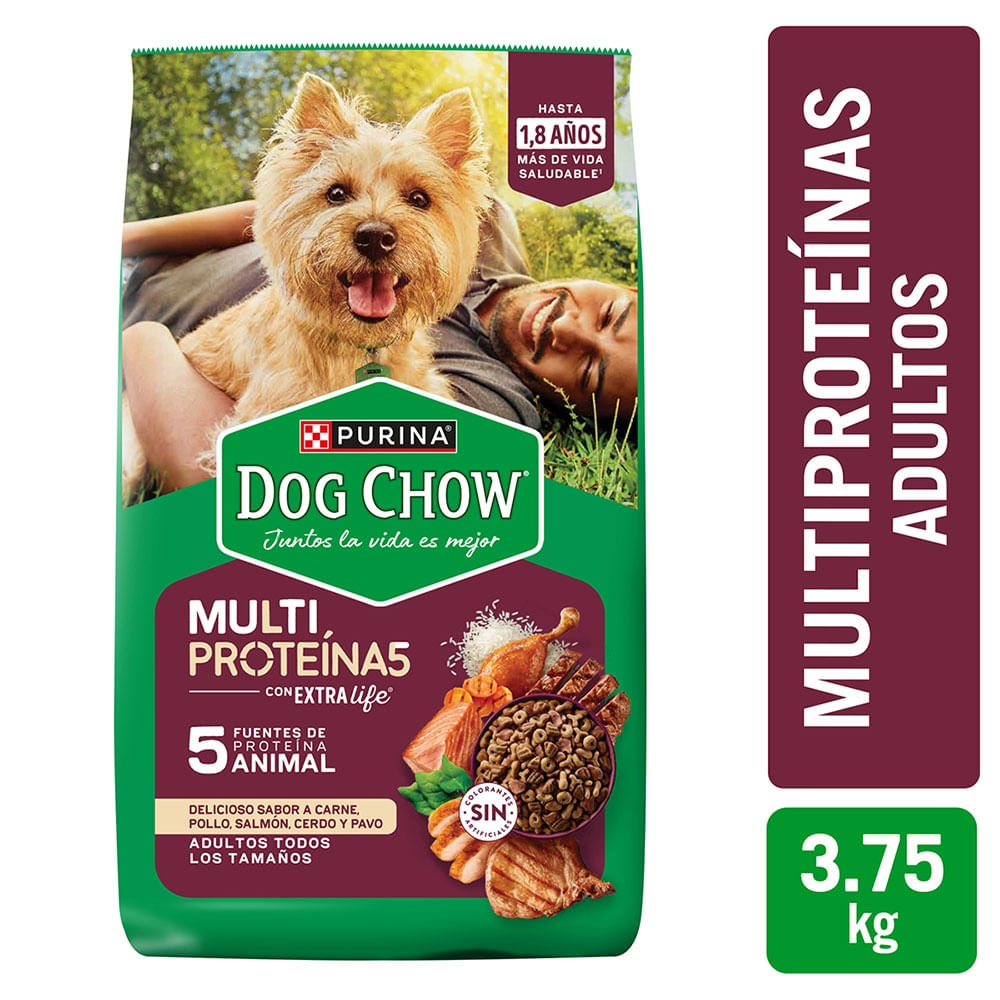 Alimento Para Perro Purina Dog Chow Multiproteína Todos Los Tamaños - 3.75 Kg