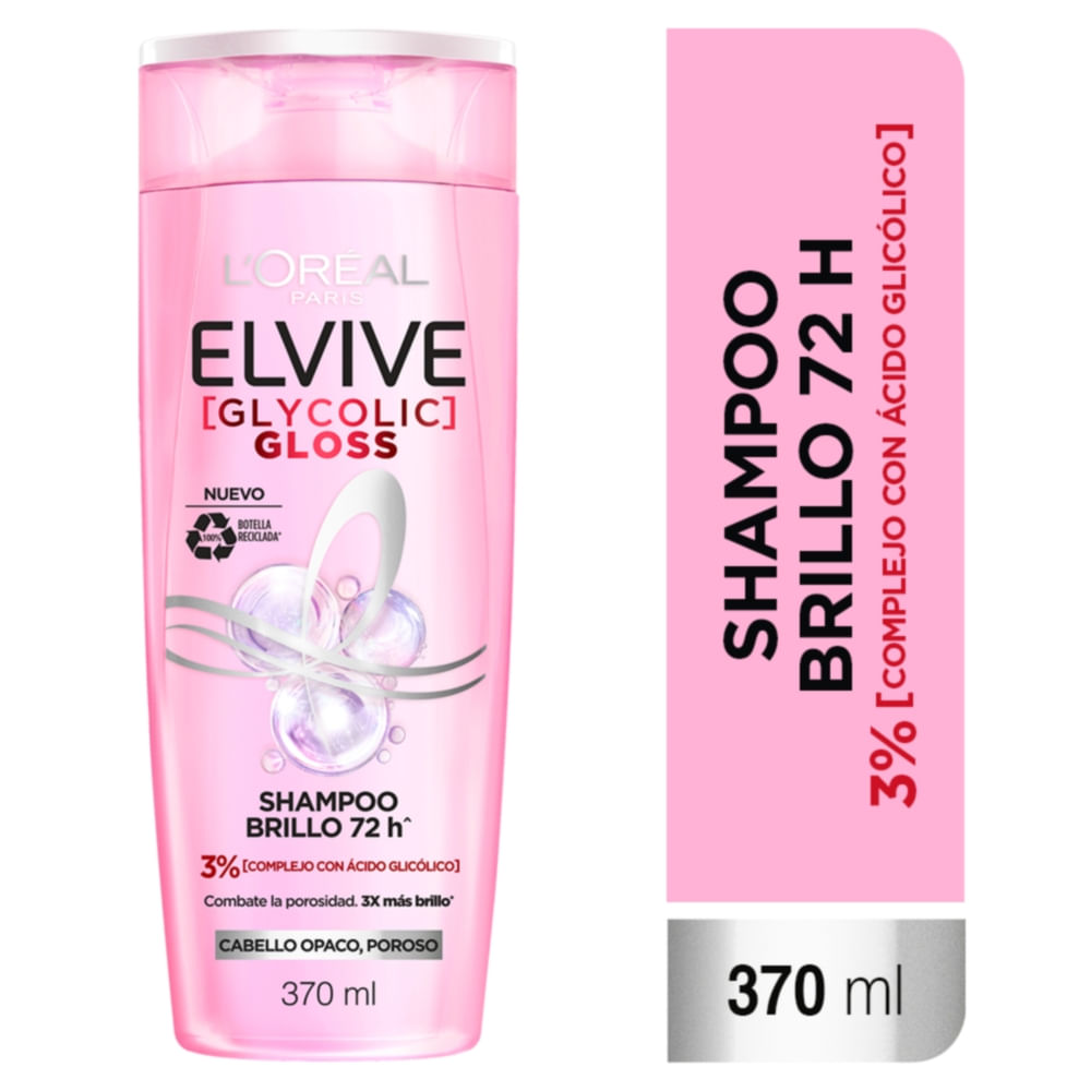 Shampoo L'oréal Paris Elvive Glycolic Gloss - 370 Ml