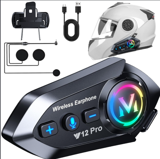 INTERCOMUNICADOR PARA MOTO Y12Pro NEGRO